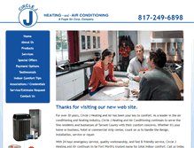 Tablet Screenshot of circlejheat-air.com